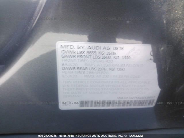 WA1D7AFP0GA009657 AUDI Q5 2016 - 8