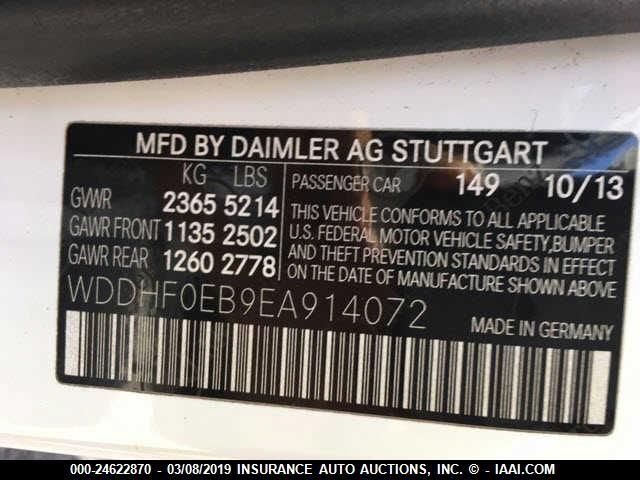 WDDHF0EB9EA914072 MERCEDES-BENZ E 2014 - 8